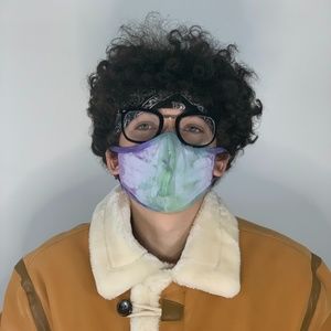 Tie Dye reusable Face Mask Green Goblin Set